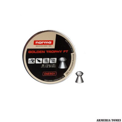 NORMA - GOLDEN TROPHY FT 5,5MM (.22) 1,03g 15,9gr ENERGY | <24JOULE (200 PZ)