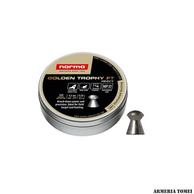 NORMA - GOLDEN TROPHY FT HEAVY 4,5MM (.177) 0,59g 9,1gr | HP >24JOULE (500 PZ)
