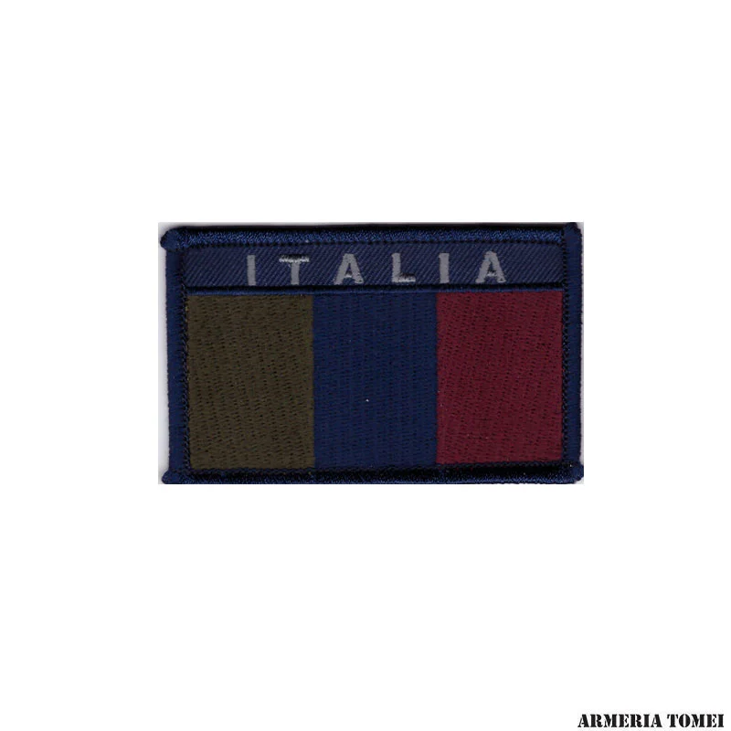PATCH - BANDIERA ITALIA NIGHT BLU -RICAMATO (TERMOSADESIVA)