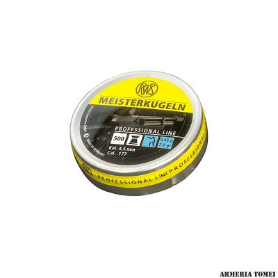 RWS - MEISTERKUGELN PROFESSIONAL LINE 0,45g | 7.0gr cal. 4,5mm .177 | HIGH VELOCITY | (500 PZ)