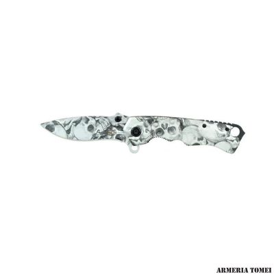 COLTELLO - SCK - TASCABILE APERTURA ASSISTITA -SKULL