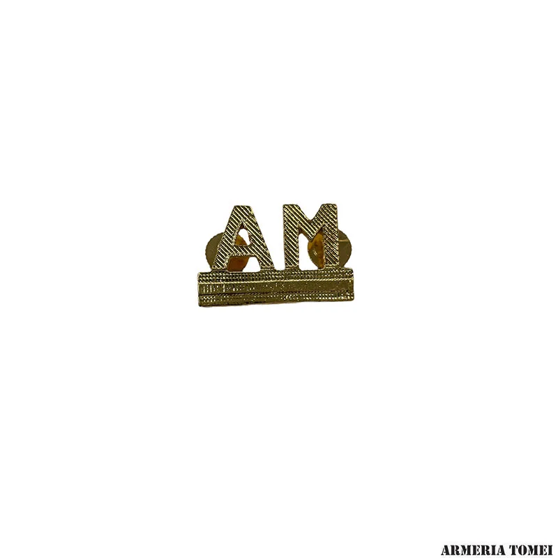 SPILLA SIGLA ALLIEVO MARESCIALLO (A VITE) ORO (COPPIA 2PZ)