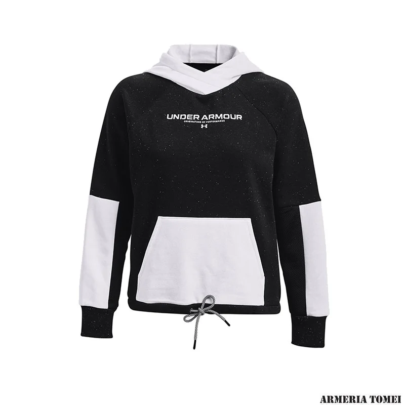 UNDER ARMOUR - DONNA - RIVAL + FLEECE Black / White