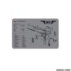 TEKMAT - 1911 GREY GUN CLEANING MAT 28x43cm