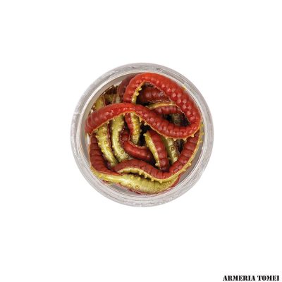 BERKLEY - POWERBAIT HONEY WORM Red Yellow 55CT 2.5cm 100g