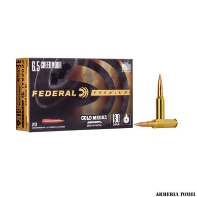 FEDERAL - PREMIUM 6.5 CREEDMOOR GOLD METAL BERGER 130gr (20PZ) - GM65CRDBH130