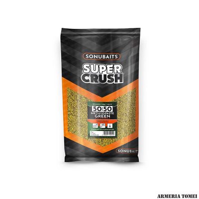 SONUBAITS - SUPERCRUSH 50:50 METHOD:PASTE GREEN GROUNDBAIT 2kg