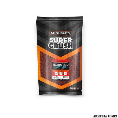 SONUBAITS - SUPERCRUSH ROBIN RED METHOD GROUNDBAIT 2kg