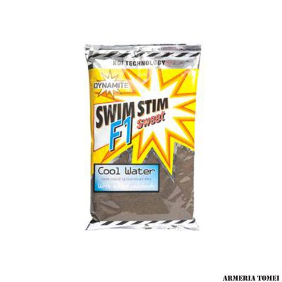 DYNAMITE - SWIM STIM F1 SWEET COOL WATER Black GROUNDBAIT 800GR