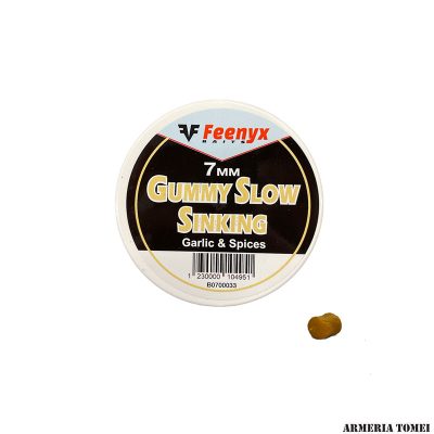 FEENYX BAITS - GUMMY SLOW SINKING GARLIC & SPICES 7MM