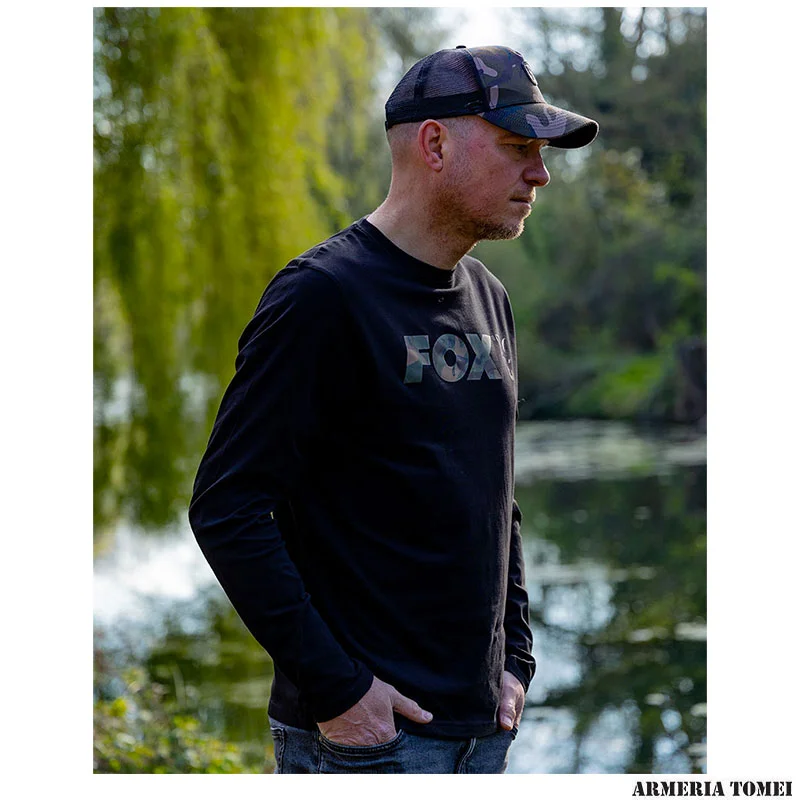 FELPA - FOX - LONG SLEEVE BLACK/CAMO - immagine 4