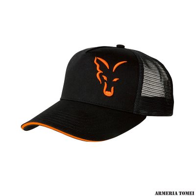 CAPPELLO - FOX - BLACK & ORANGE TRUCKER CAP