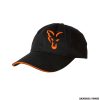 CAPPELLO - FOX - BLACK & ORANGE BASEBALL CAP