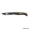 COLTELLO - OPINEL -  N.9 CARBONE REALIZZATO A MANO CON DENTE DI CINGHIALE