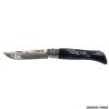 COLTELLO - OPINEL -  N.9 INOX REALIZZATO A MANO CON AEROGRAFO SCENA LUPO