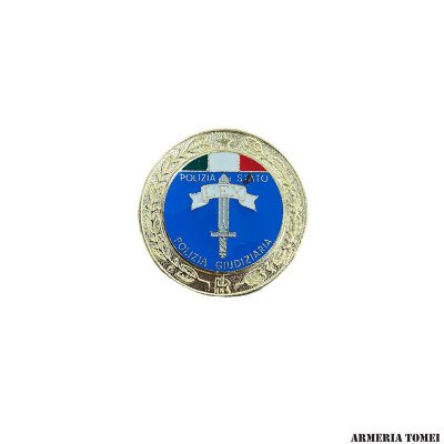 PLACCA PETTO POLIZIA DI STATO REPARTO POLIZIA GIUDIZIARIA