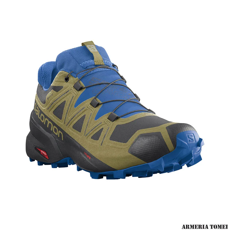 SALOMON - UOMO - SPEEDCROSS 5 GTX Black/Green Moss/Sky Diver - immagine 2