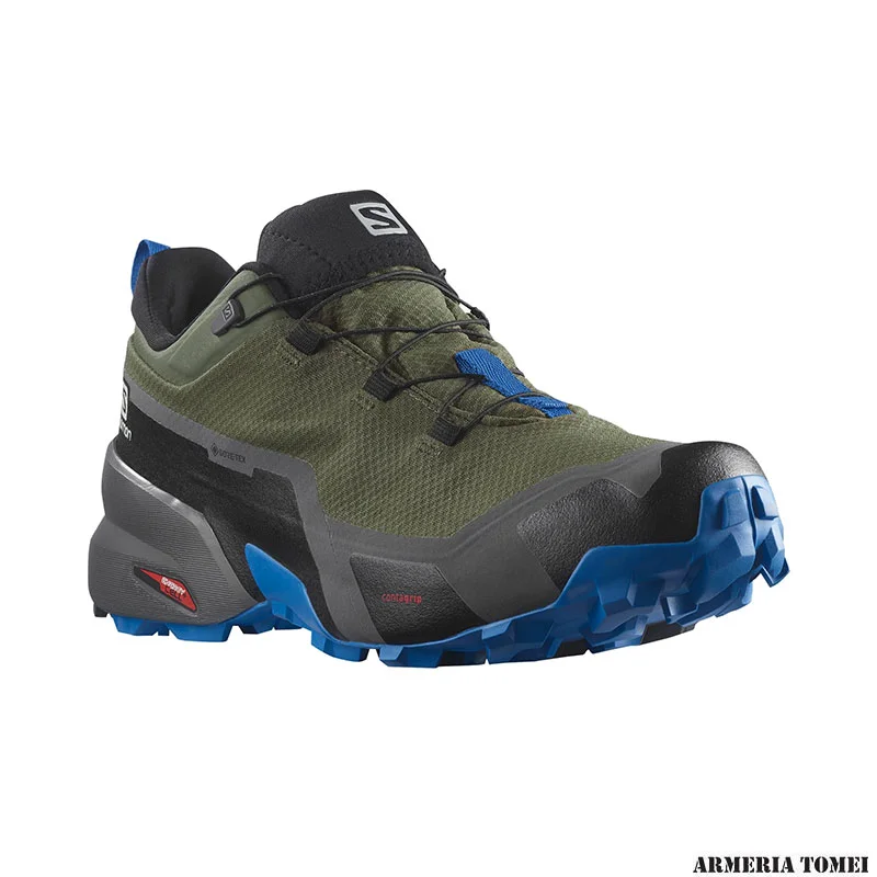 SALOMON - UOMO - CROSS HIKE GTX Olive Night / Magnet / Sky Diver - immagine 2