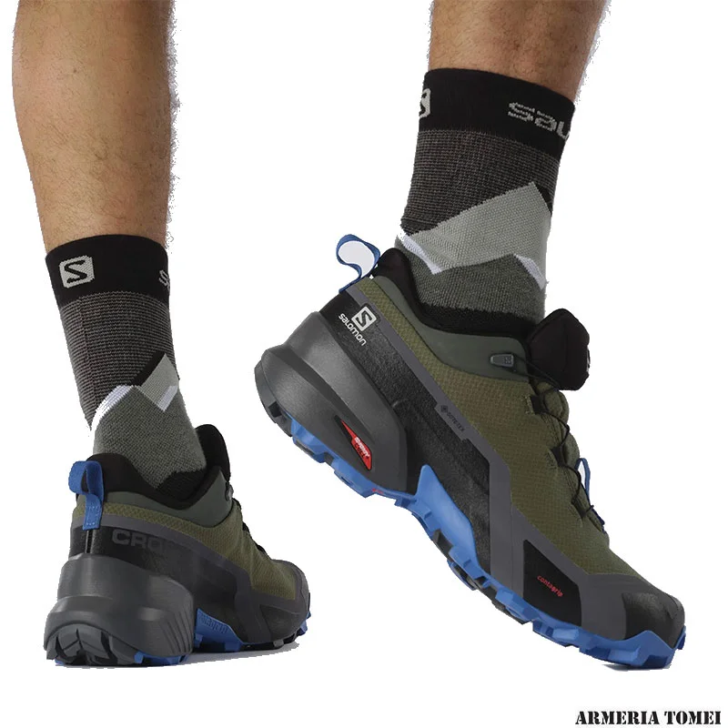 SALOMON - UOMO - CROSS HIKE GTX Olive Night / Magnet / Sky Diver - immagine 6