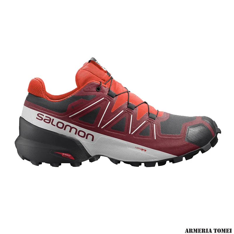SALOMON - UOMO - SPEEDCROSS 5 GTX Biking Red / White / Black