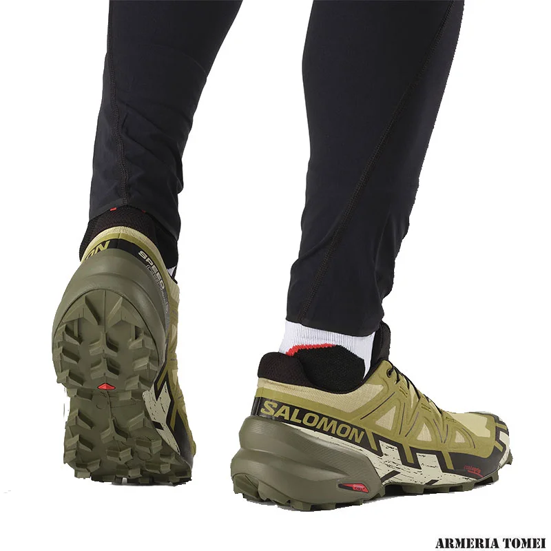 SALOMON - UOMO - SPEEDCROSS 6 Leek Green / Black / Bleached Sand - immagine 6