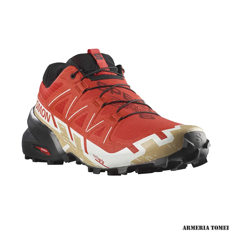 SALOMON - UOMO - SPEEDCROSS 6 Fiery Red / Black / Safari - immagine 2