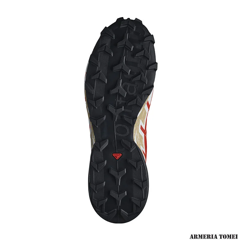 SALOMON - UOMO - SPEEDCROSS 6 Fiery Red / Black / Safari - immagine 4