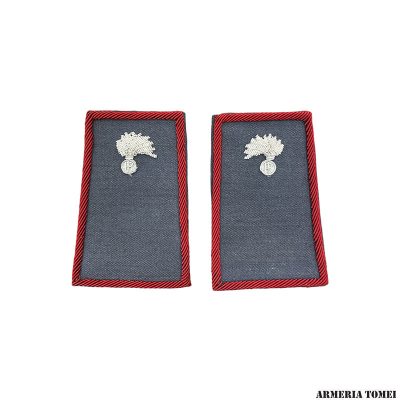 CARABINIERI - TUBOLARI CARABINIERI SEMPLICE FONDO CELESTE RICAMATI IN CANOTTIGLIA