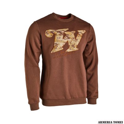 FELPA - WINCHESTER - REDSTONE CREW NECK, BROWN