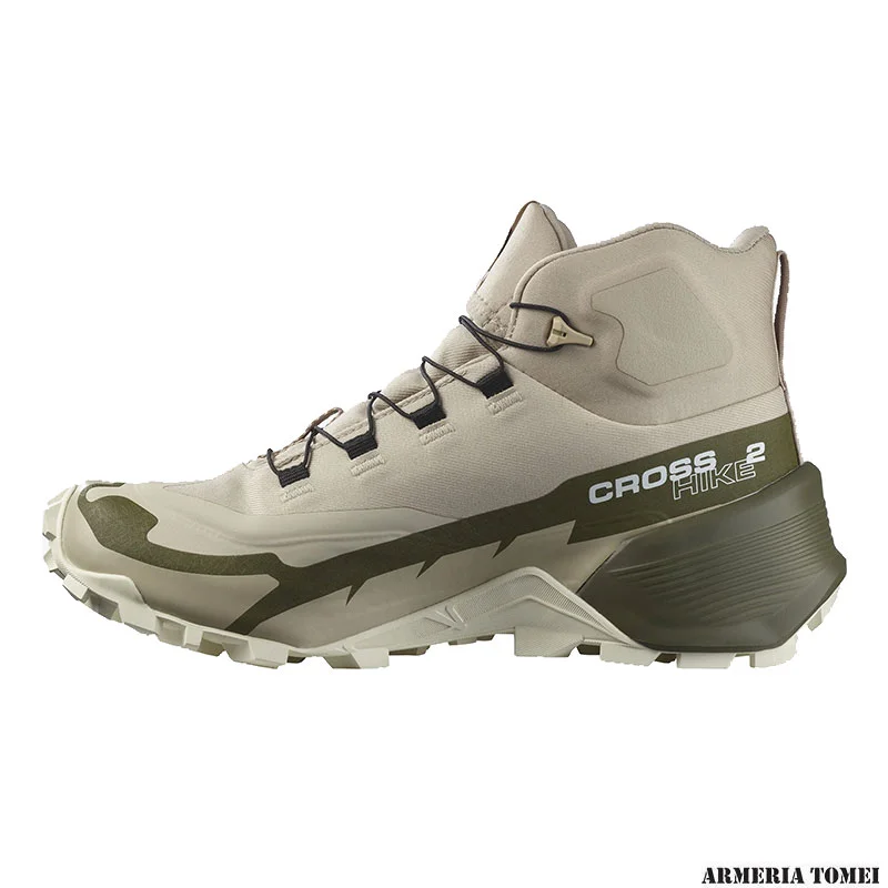 SALOMON - DONNA - CROSS HIKE 2 MID GTX Feather Gray / Olive Night / White - immagine 4
