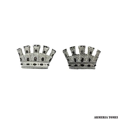 COPPIA TORRI GRADO 5 PUNTE ARGENTO (2 PZ)