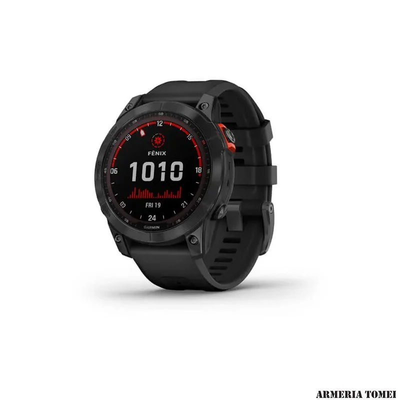 OROLOGIO - GARMIN - FĒNIX® 7 – SOLAR EDITION Slate grey con cinturino Black - immagine 2