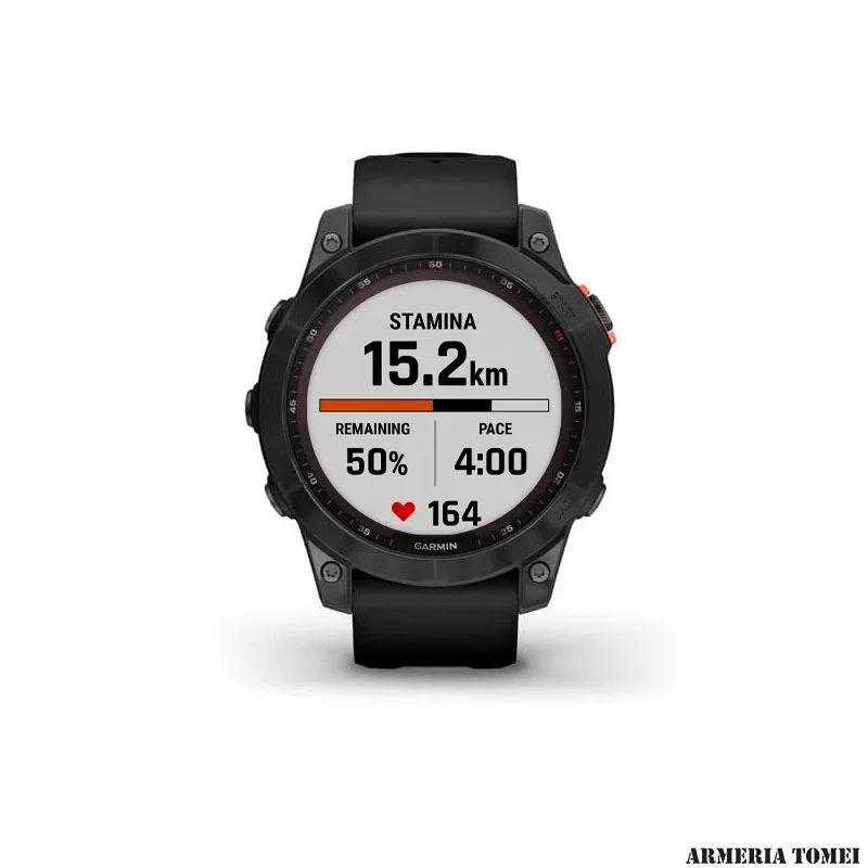 OROLOGIO - GARMIN - FĒNIX® 7 – SOLAR EDITION Slate grey con cinturino Black - immagine 4