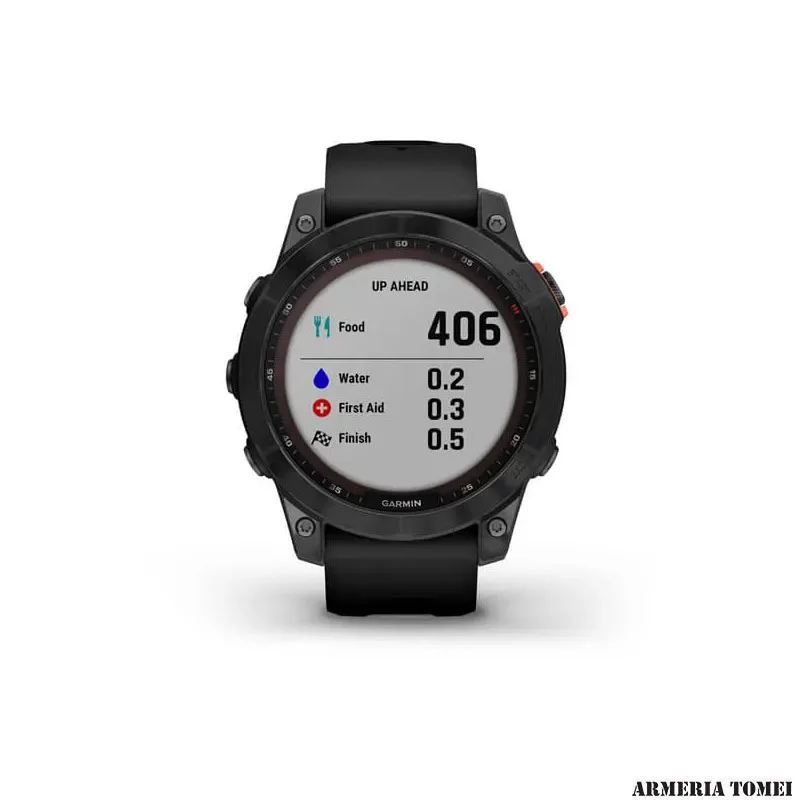 OROLOGIO - GARMIN - FĒNIX® 7 – SOLAR EDITION Slate grey con cinturino Black - immagine 8