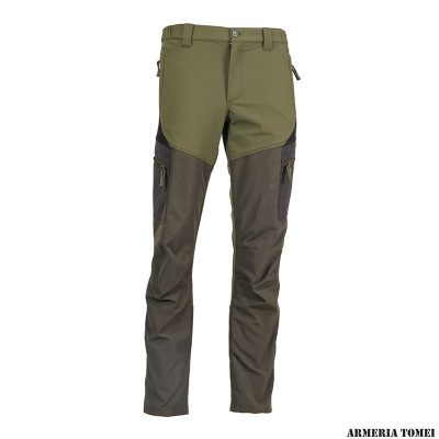 PANTALONE - RS HUNTING - T-150 ELASTICIZZATO VERDE/NERO
