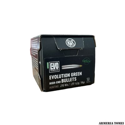 PALLE DA RICARICA - RWS - EVOLUTION GREEN .270 Win / .277 • 6,2g / 96gr (50 PZ)