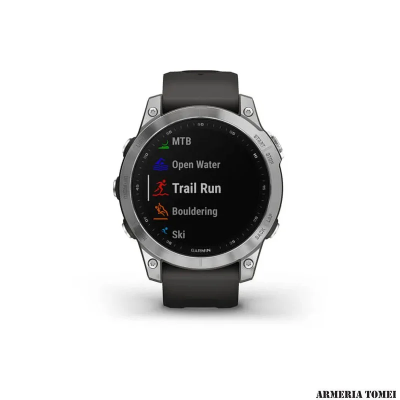 OROLOGIO - GARMIN - FENIX 7 – STANDARD EDITION Silver con cinturino Graphite - immagine 6