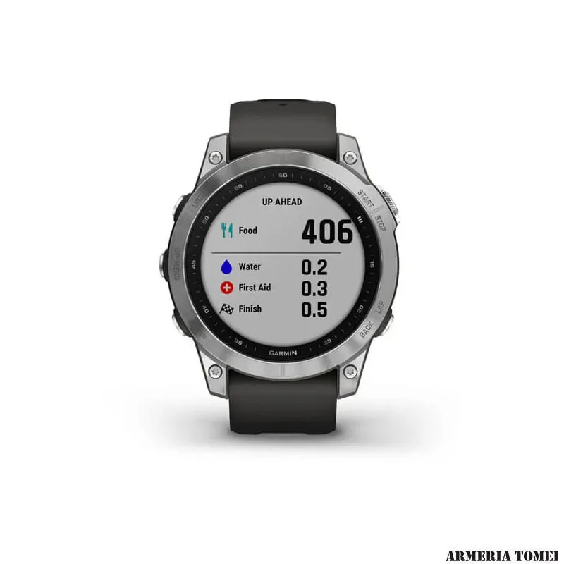 OROLOGIO - GARMIN - FENIX 7 – STANDARD EDITION Silver con cinturino Graphite - immagine 7