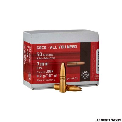 PALLE DA RICARICA - GECO - 7mm ZERO (.284) 8,2g/127gr  (50pz)