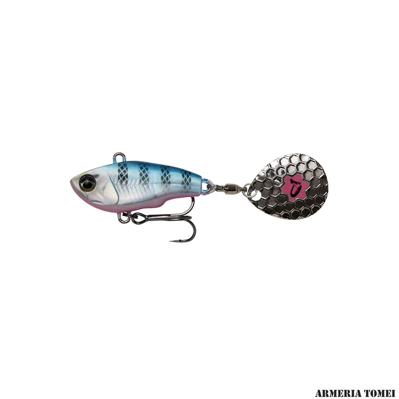 SAVAGE GEAR - FAT TAIL SPIN 6.5cm/16g Sinking BLUE SILVER PINK