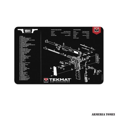 TEKMAT - 1911 GREY GUN CLEANING MAT 28x43cm BLACK