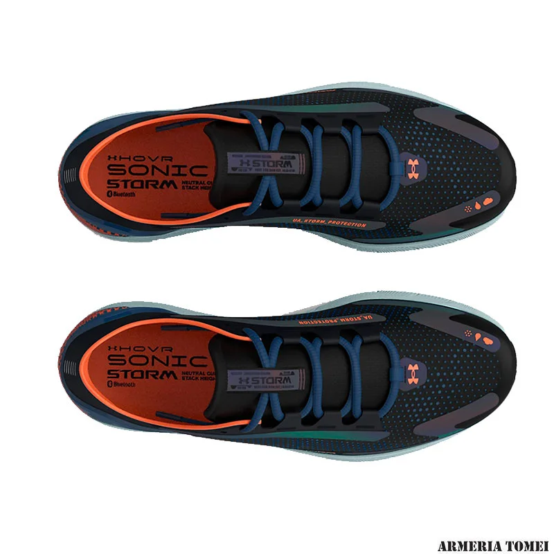 UNDER ARMOUR - UOMO - UA HOVR™ SONIC 5 Black / Petrol Blue - 002 - immagine 3