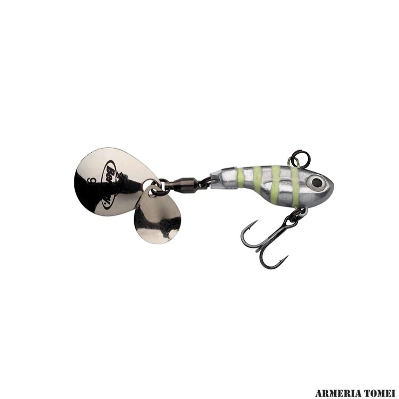 BERKLEY - PULSE SPINTAIL 7cm | 14 g Glow Silver Zebra