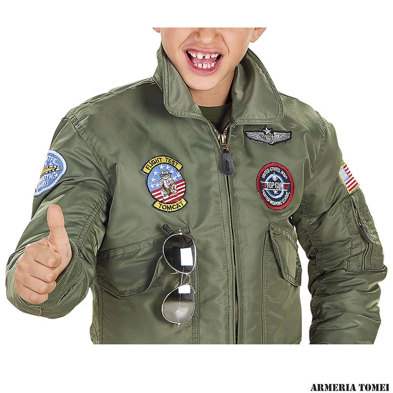BIMBO/A - MIL-TEC - GIACCA DA VOLO MA1® KIDS M.ABZ. OLIVA - immagine 2