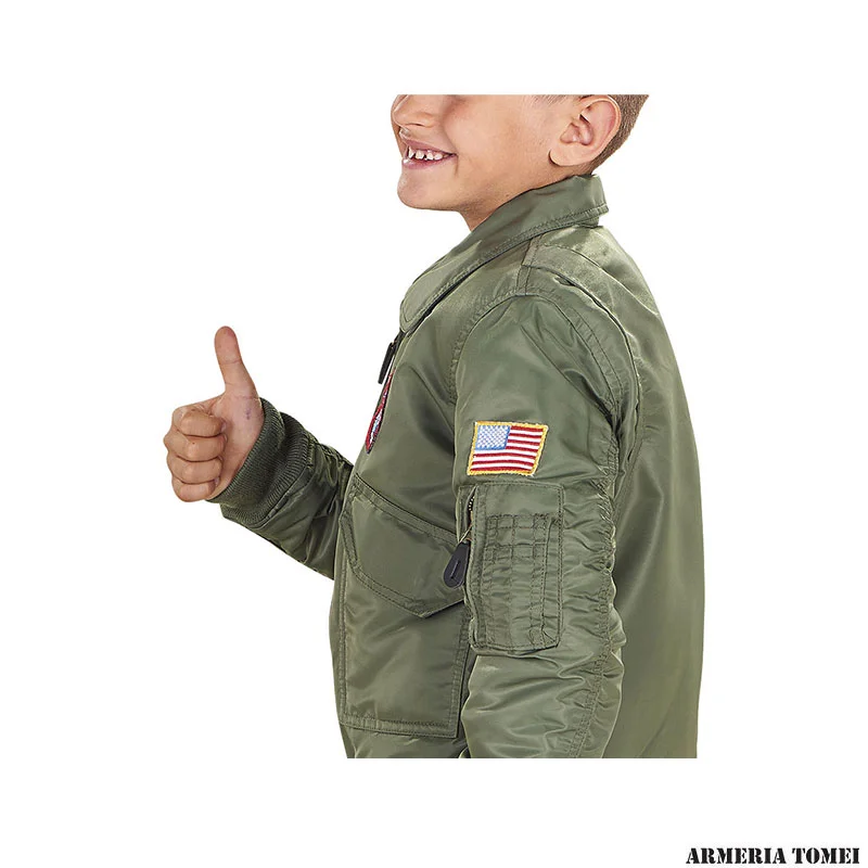 BIMBO/A - MIL-TEC - GIACCA DA VOLO MA1® KIDS M.ABZ. OLIVA - immagine 3