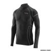 X TECH - RACE 3 MANICA LUNGA ZIP NERO