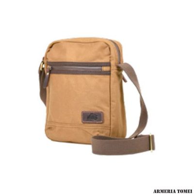 RADAR - BORSA PICCOLA IN TESSUTO STONE WASH CON LAMPO SOPRA A TRACOLLA 25x28x8