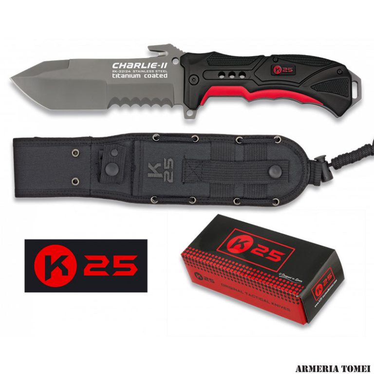 RUI K25 Mohican II Taschenmesser – Linerlock, 7,8 Cm Klinge, Titan-Beschichtung, Mit Nylon-Scheide