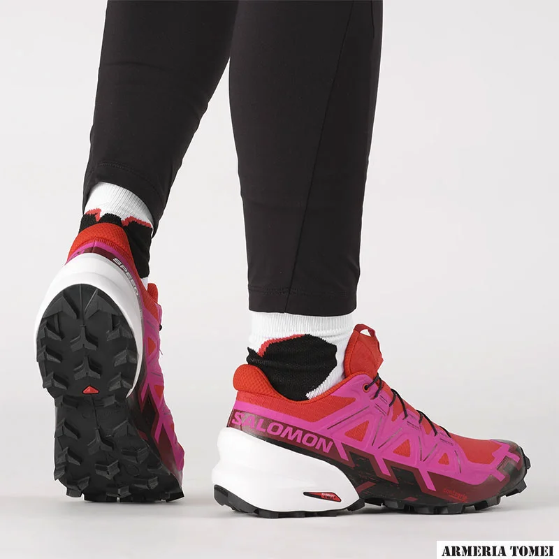 SALOMON - DONNA - SPEEDCROSS 6 W Fiery Red / Very Berry / White - immagine 6