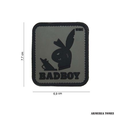 PATCH - 3D PVC BADBOY GRIGIO #14045